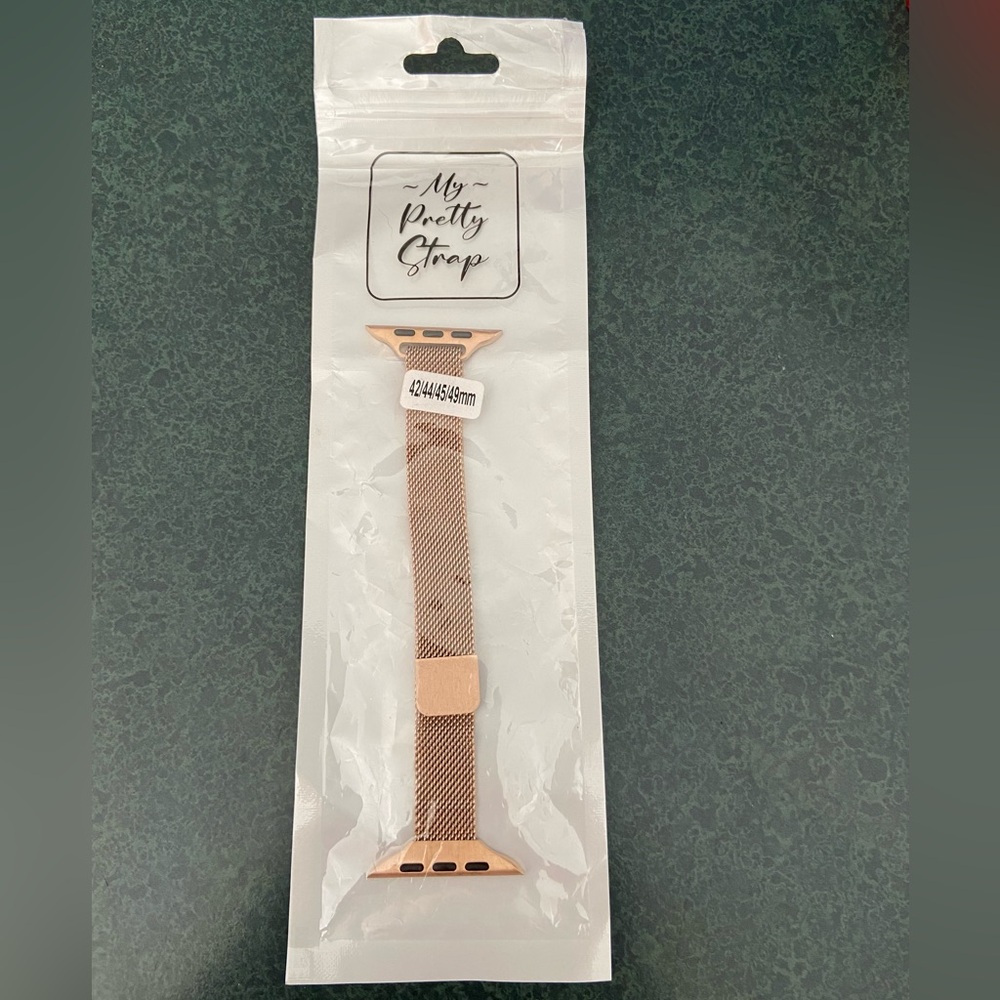 Rose Gold Mesh Watch Band